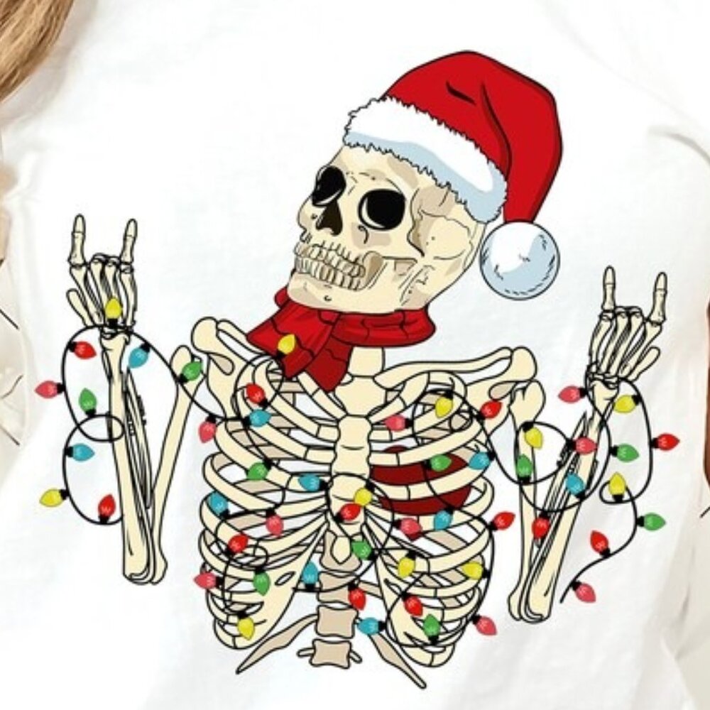 Christmas Lights Shirt, Colorful Lights Shirt, Christmas Shirt - Picture 2 of 5